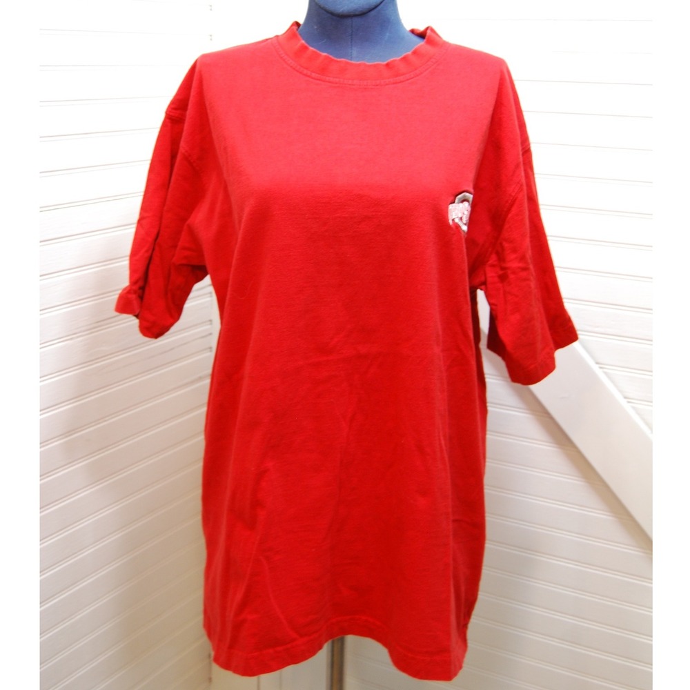 Ohio State University T-shirt Men's Medium Red Starter Tee embroidered logo